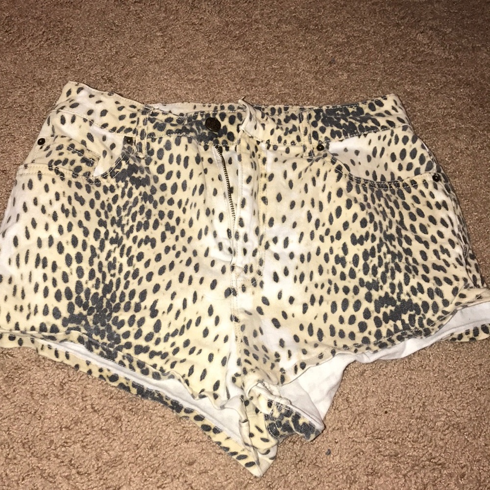 BDG animal print shorts